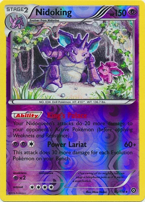 Nidoking - 45/114 Rare Reverse Holo