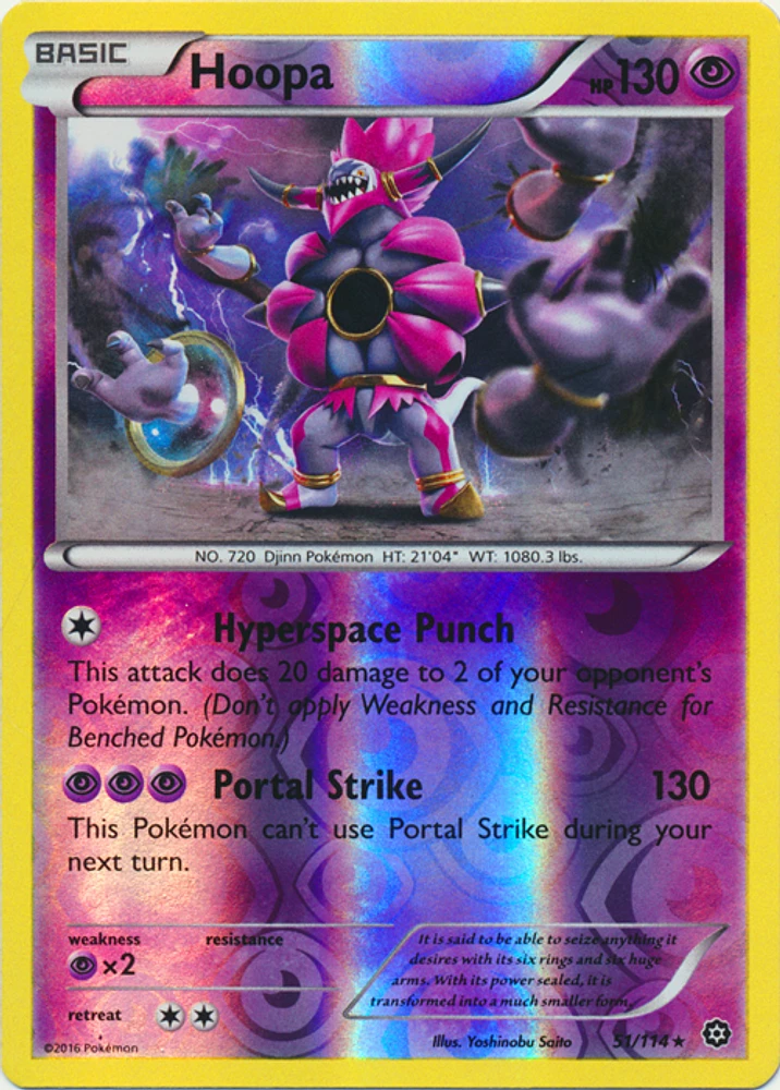 Hoopa - 51/114 - Rare - Reverse Holo