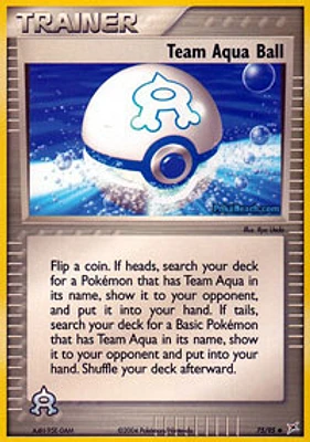 Team Aqua Ball - 75/95 - Uncommon
