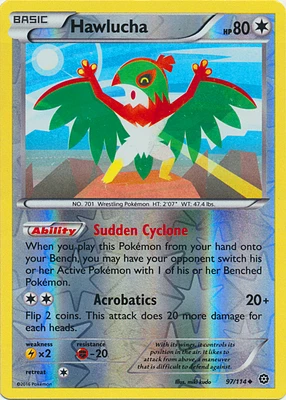 Hawlucha - 97/114 - Uncommon - Reverse Holo