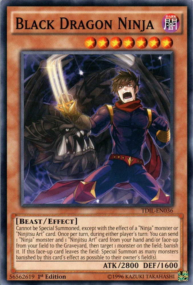 Black Dragon Ninja - TDIL-EN036 - Common - 1st Edition