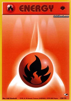 Fire Energy - 128/132 - Common - 1st Edition