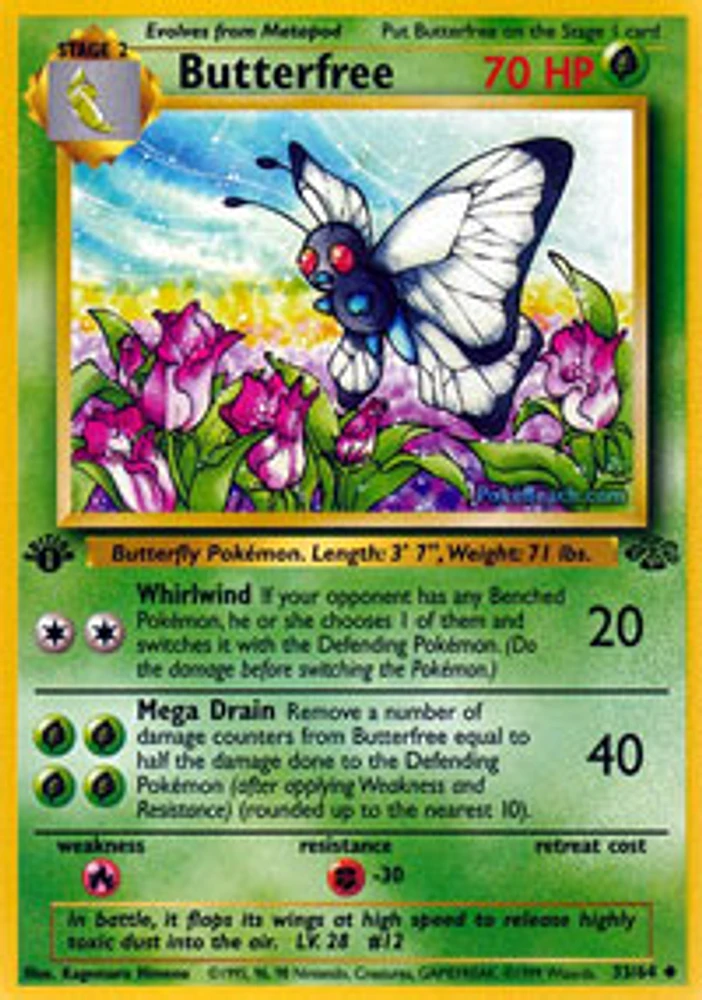 Butterfree - 33/64 - Uncommon - 1st Edition