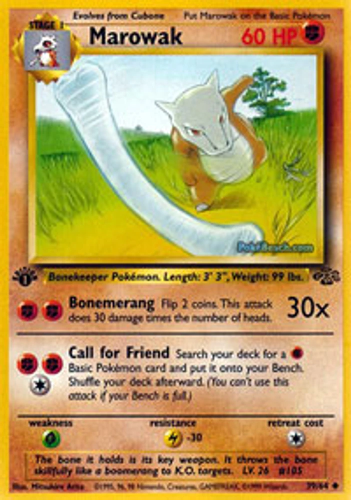 Marowak - 39/64 - Uncommon - 1st Edition