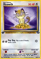 Meowth - 56/64 - Common - 1st Edition