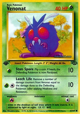 Venonat - 63/64 - Common - 1st Edition