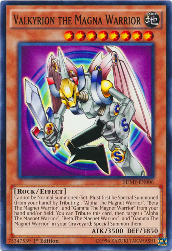 Valkyrion the Magna Warrior - SDMY-EN006 - Common - 1st Edition