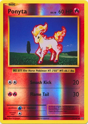 Ponyta - 19/108 Common Reverse Holo