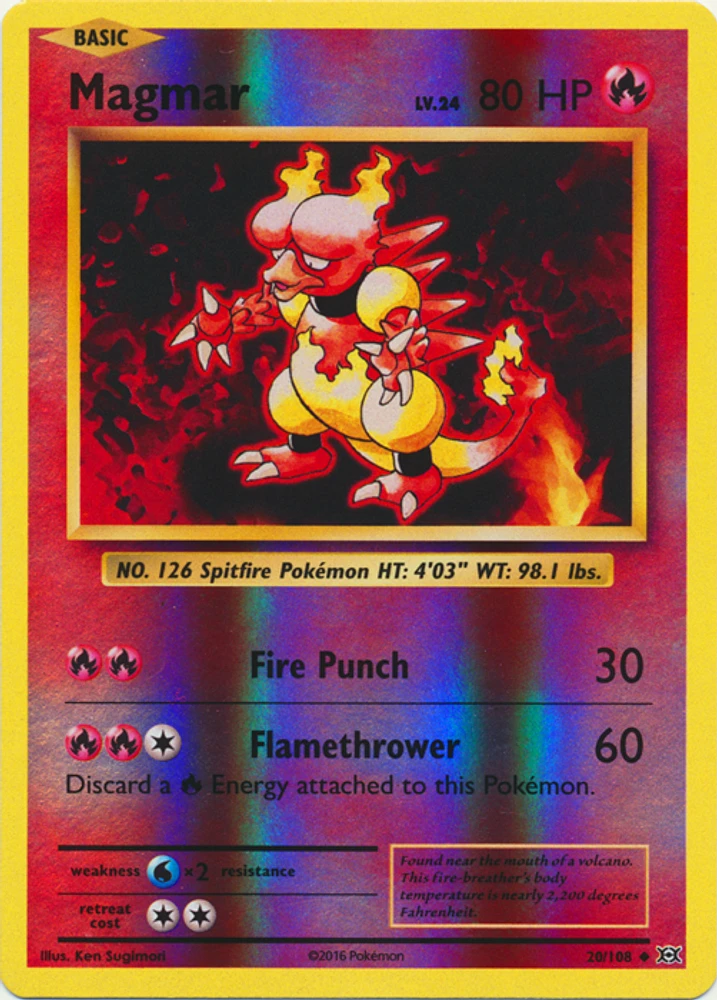 Magmar - 20/108 Uncommon Reverse Holo