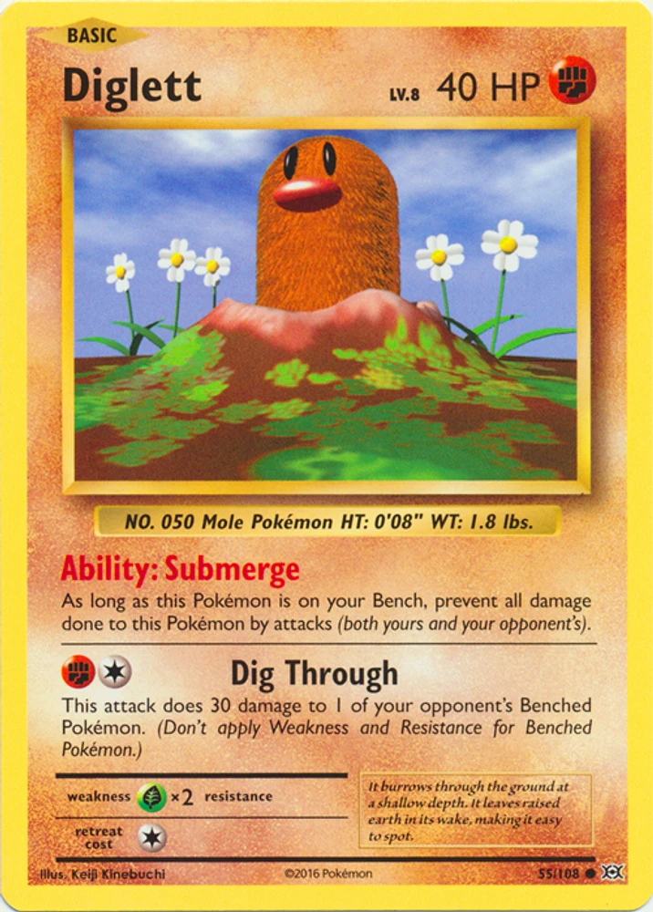 Diglett - 55/108 - Common