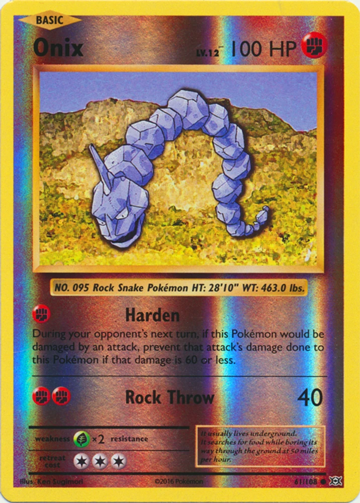 Onix - 61/108 - Common - Reverse Holo