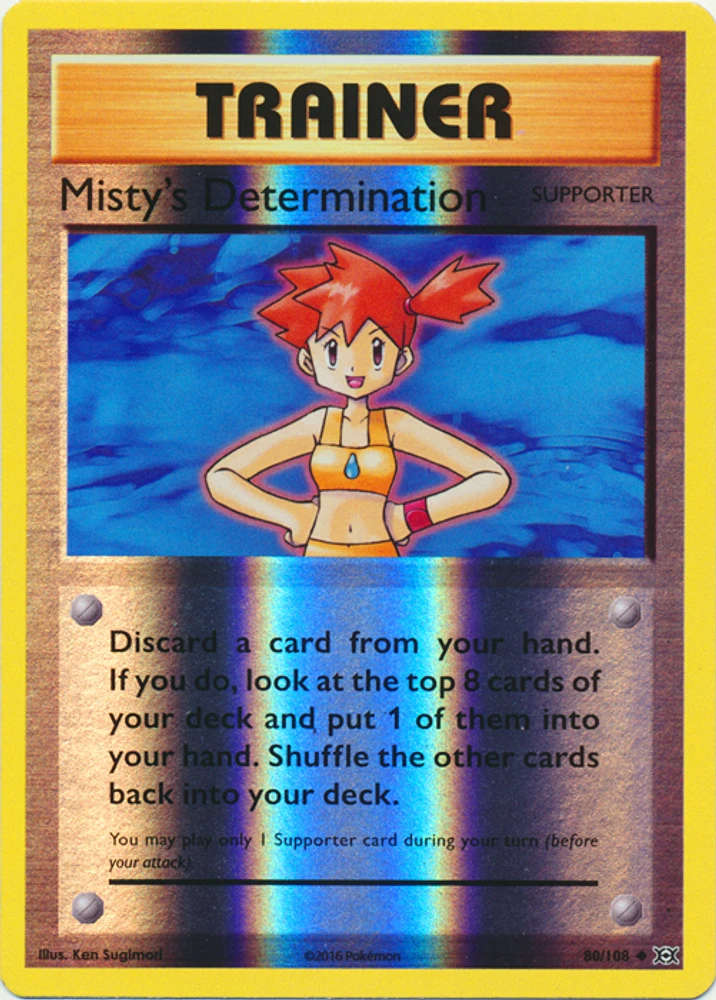 Misty's Determination - 80/108 - Uncommon - Reverse Holo