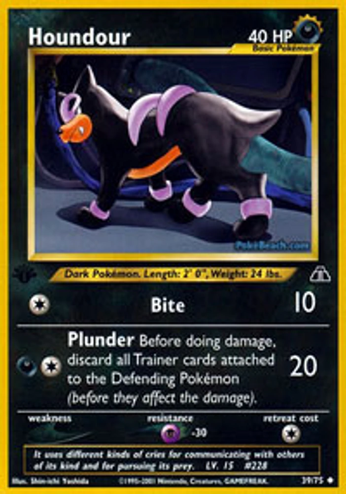 Houndour - 39/75 - Uncommon - 1st Edition