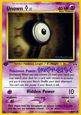 Unown [I] - 68/75 - Common - 1st Edition