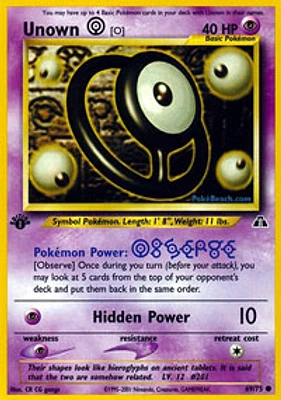 Unown [O] - 69/75 - Common - 1st Edition