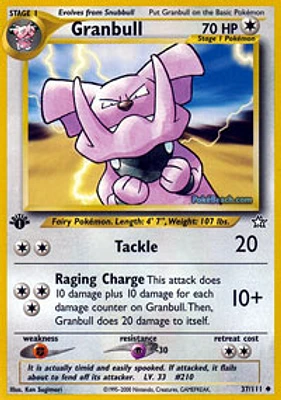 Granbull - 37/111 - Uncommon - 1st Edition