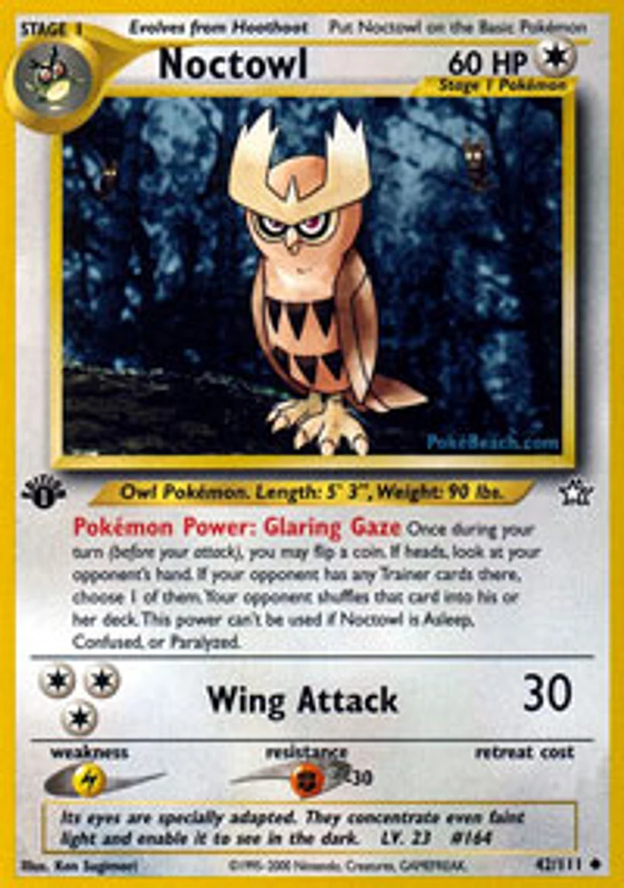 Noctowl - 42/111 - Uncommon - 1st Edition