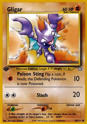 Gligar - 59/111 - Common - 1st Edition