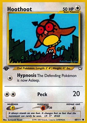 Hoothoot - 60/111 - Common - 1st Edition