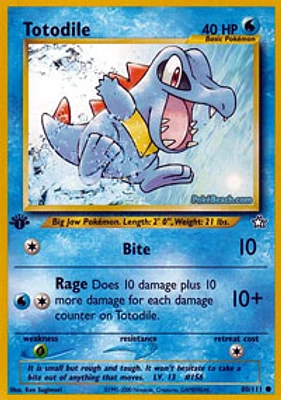 Totodile - 80/111 - Common - 1st Edition