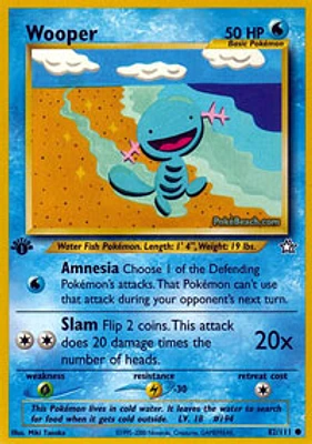 Wooper - 82/111 - Common - 1st Edition