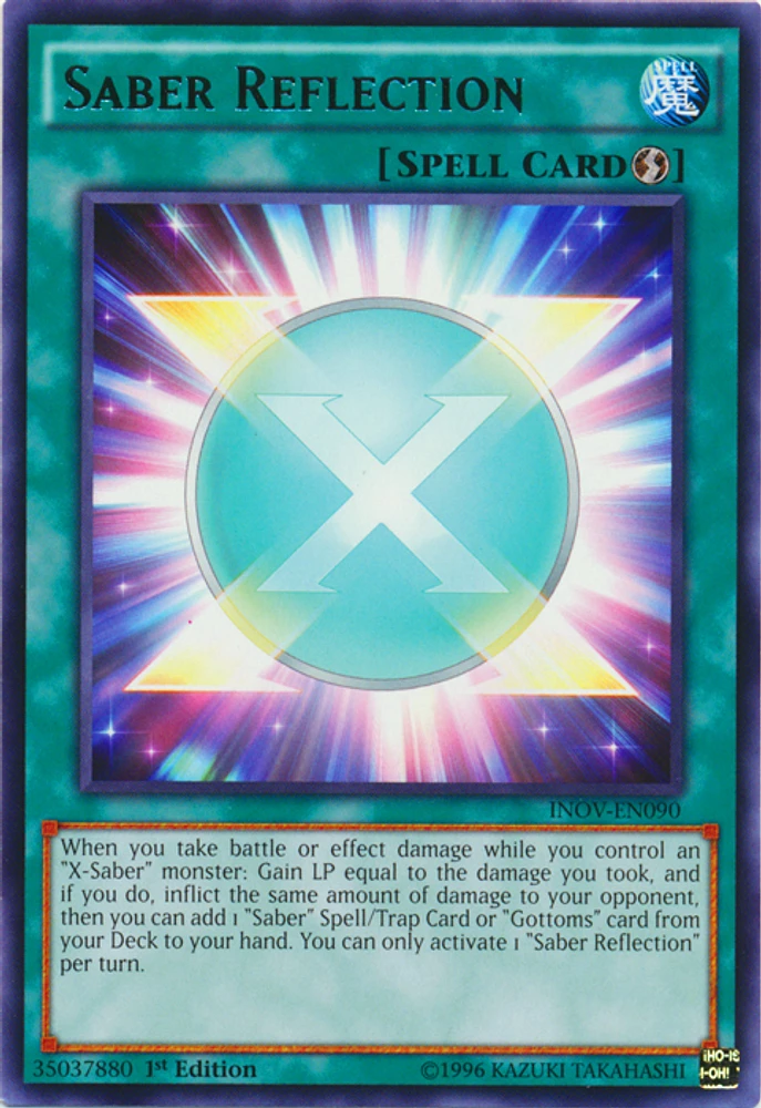 Saber Reflection - INOV-EN090 - Rare - 1st Edition