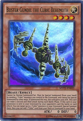 Buster Gundil the Cubic Behemoth - MVP1-EN035 - Ultra Rare - Unlimited Edition