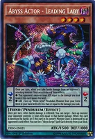 Abyss Actor - Leading Lady - DESO-EN021 - Secret Rare - 1st Edition