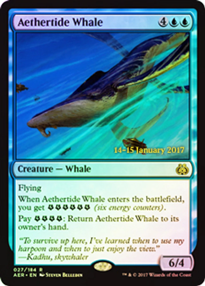 Aethertide Whale - Foil - Prerelease Promo