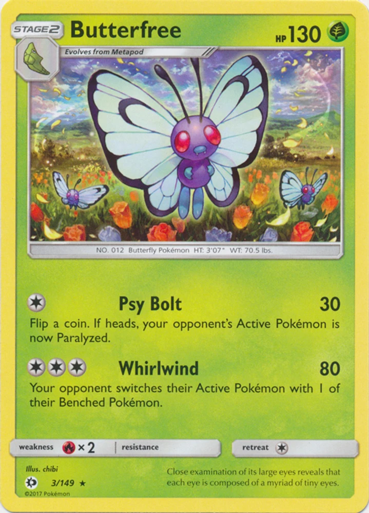 Butterfree - 3/149 - Rare