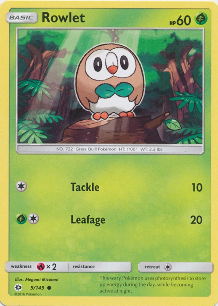 Rowlet - 9/149 - Common