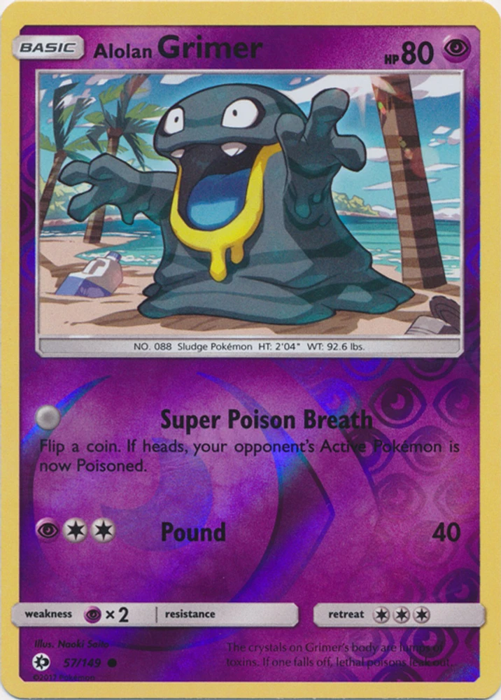 Alolan Grimer - 57/149 - Common - Reverse Holo