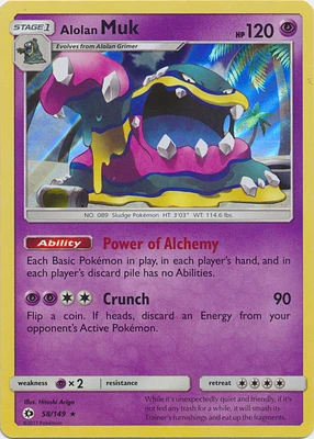 Alolan Muk - 58/149 Holo Rare