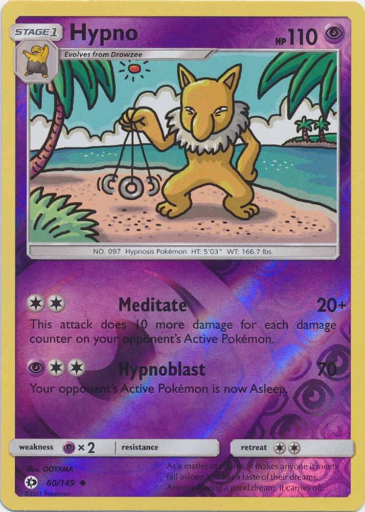 Hypno - 60/149 - Uncommon - Reverse Holo