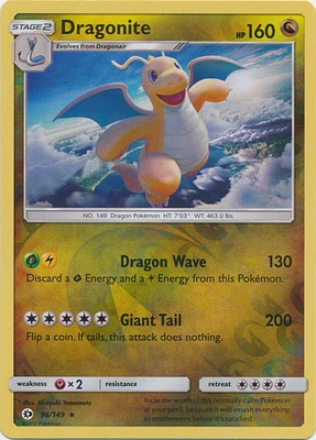 Dragonite - 96/149 - Holo Rare - Reverse Holo