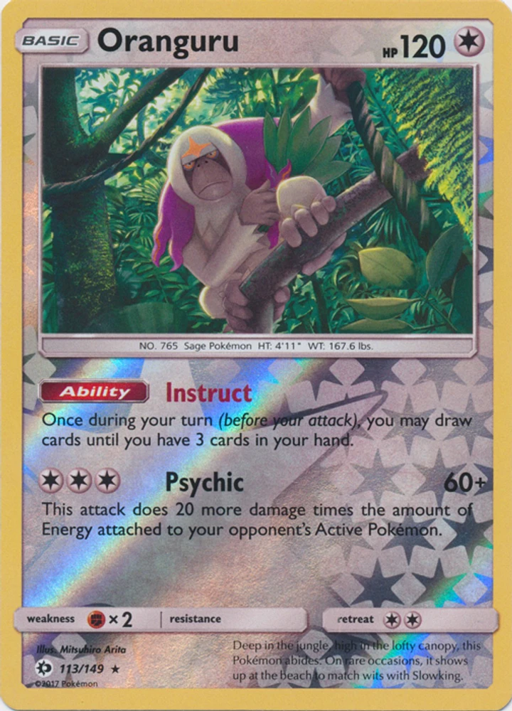 Oranguru - 113/149 - Holo Rare - Reverse Holo