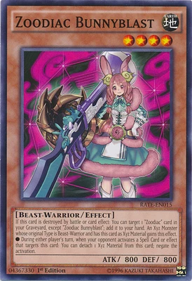 Zoodiac Bunnyblast - RATE-EN015 - Common - 1st Edition