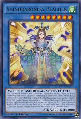 Shinobaroness Peacock - RATE-EN037 - Rare