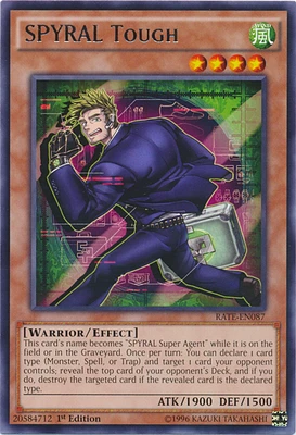 SPYRAL Tough - RATE-EN087 - Rare - 1st Edition