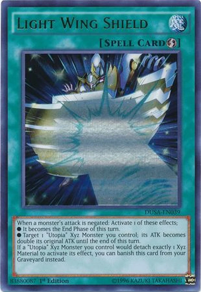 Light Wing Shield - DUSA-EN039 - Ultra Rare - 1st Edition