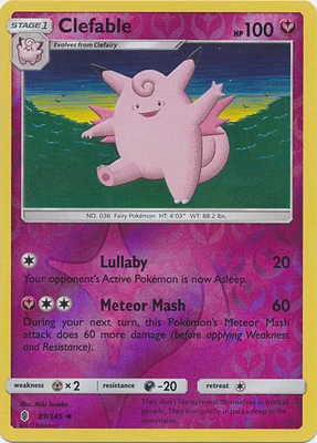 Clefable - 89/145 Uncommon Reverse Holo