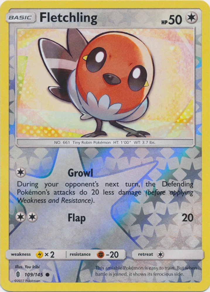 Fletchling - 109/145 - Common - Reverse Holo