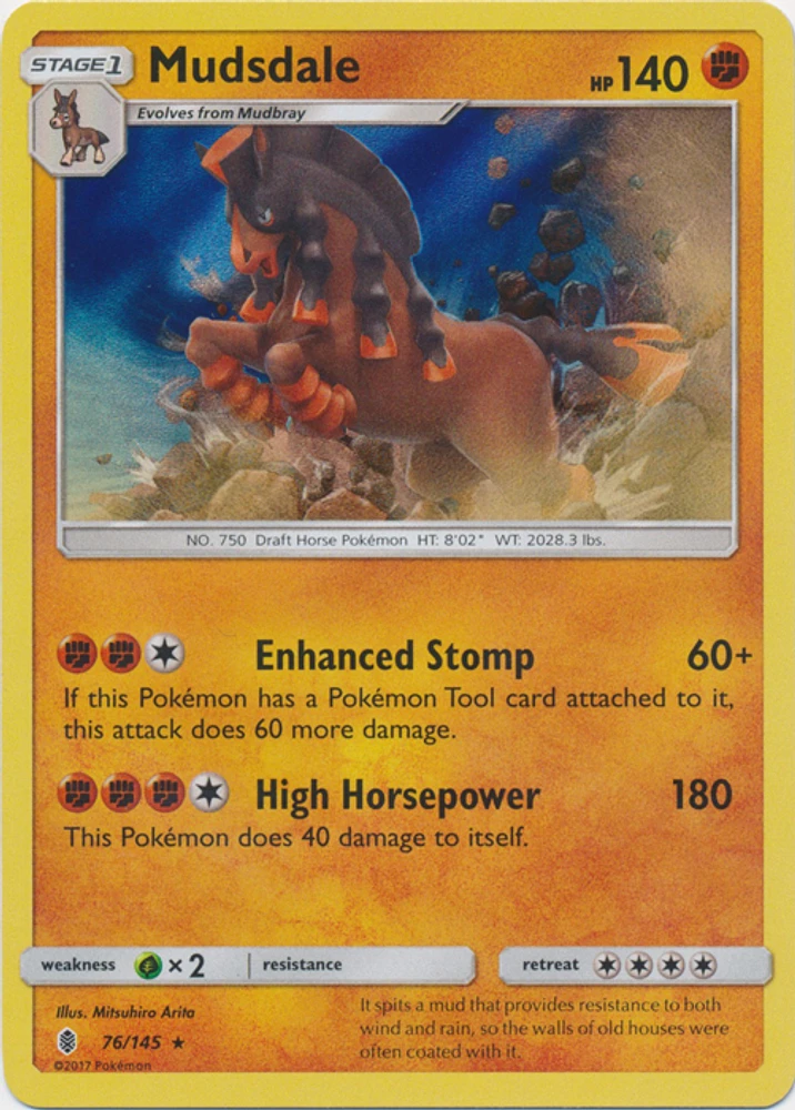 Mudsdale - 76/145 - Holo Rare