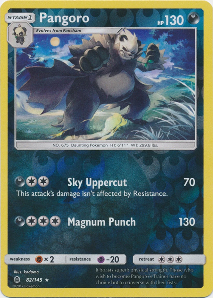 Pangoro - 82/145 - Rare - Reverse Holo