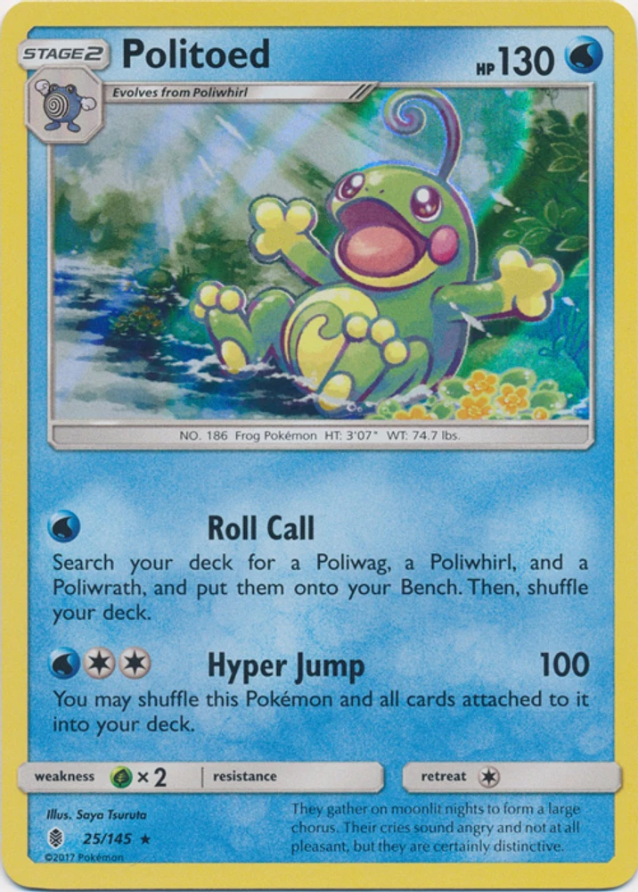 Politoed - 25/145 - Holo Rare