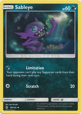 Sableye - 80/145 - Uncommon