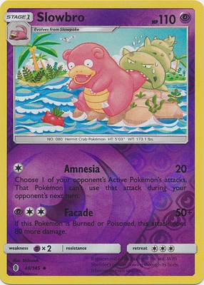 Slowbro - 49/145 - Uncommon - Reverse Holo