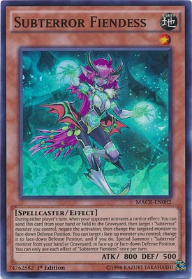 Subterror Fiendess - MACR-EN082 - Super Rare - 1st Edition