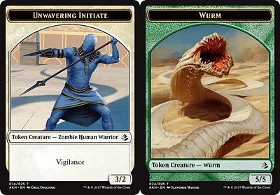 Unwavering Initiate Token // Wurm Token