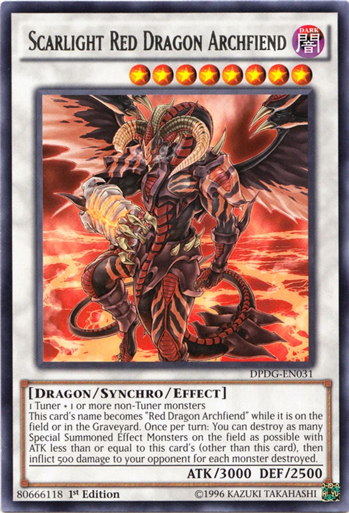 Scarlight Red Dragon Archfiend - DPDG-EN031 - Rare - 1st Edition